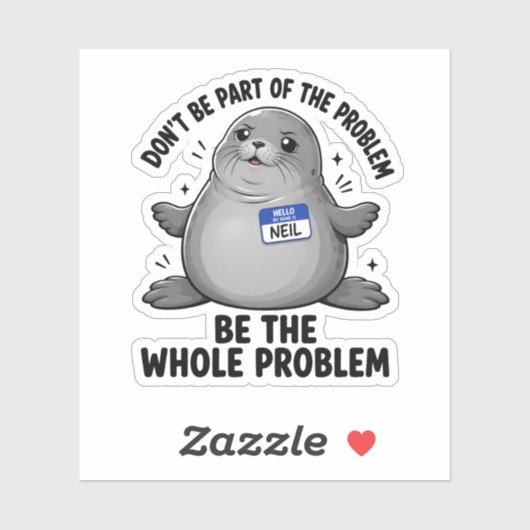 Neil de Zeehond Sticker (Vel)