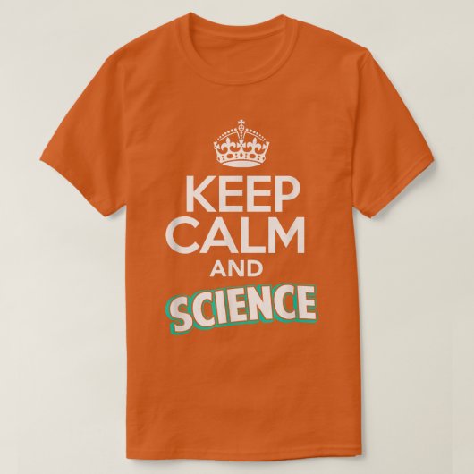 Neil deGrasse Tyson Keep Calm and Science 1455 T-shirt (Design voorkant)