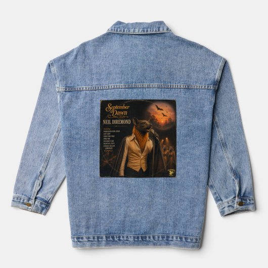 Neil Diremond: een Parodie Denim Jacket (Achterkant)