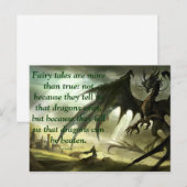 Neil Gaiman Quote on Fairytales Briefkaart (Voorkant / Achterkant)