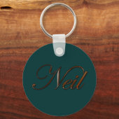 NEIL Naam-Branded Gift Sleutelhanger of Zipper-pul (Voorkant)