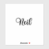 Neil Name - Handgeschreven kalligrafie Sticker (Vel)