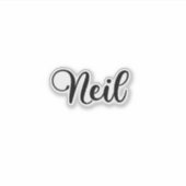 Neil Name - Handgeschreven kalligrafie Sticker (Voorkant)