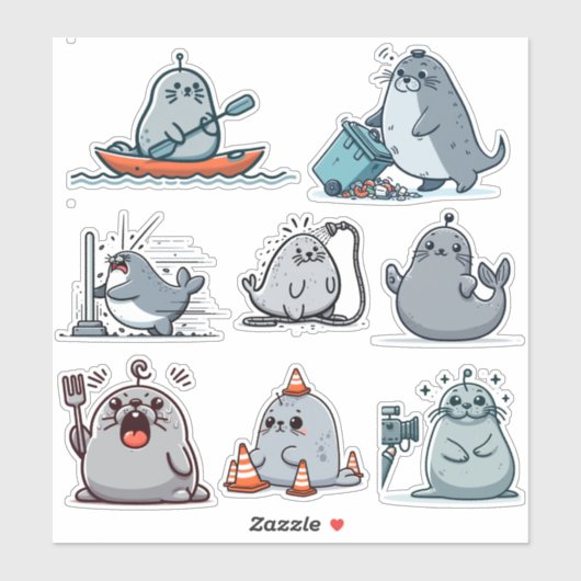 Neil The Seal 1 Sticker (Vel)