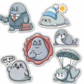 Neil The Seal 3 Sticker (Voorkant)
