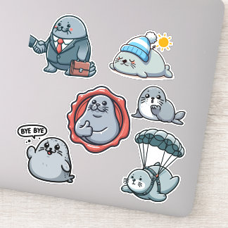 Neil The Seal 3 Sticker