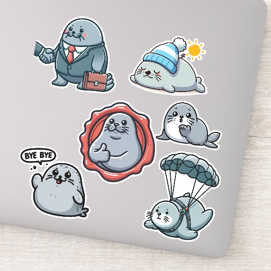 Neil The Seal 3 Sticker (Detail)