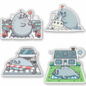 Neil the Seal Sticker (Voorkant)