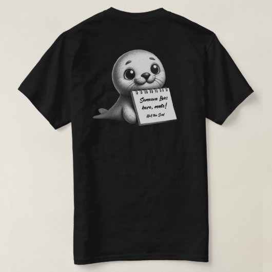 Neil The Seal T-shirt (Design achterkant)