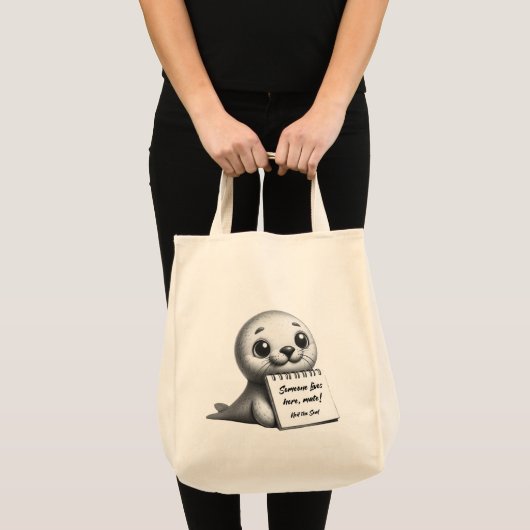 Neil the Seal Tote Bag (Voorkant (product))