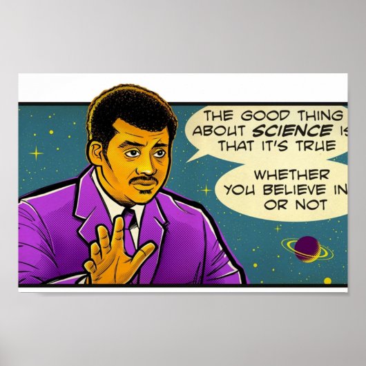 Neil Tyson citeert Shirt Het goede van de wetensch Poster (Voorkant)