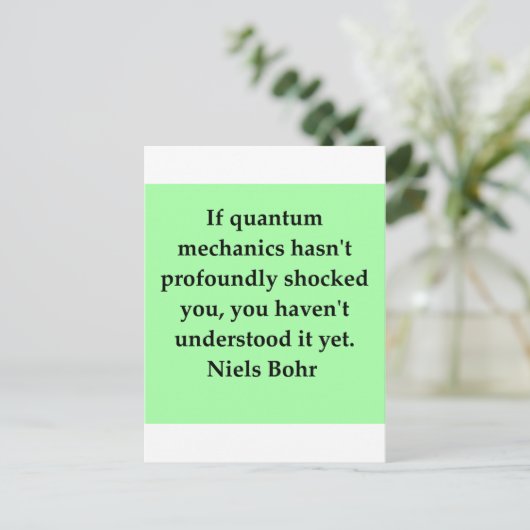 neils beide quotes briefkaart (Staand voorkant)