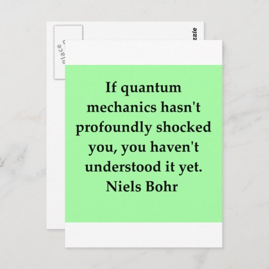 neils beide quotes briefkaart (Voorkant / Achterkant)