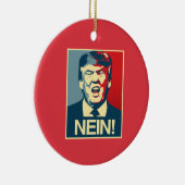 NEIN - Anti-Trump Poster - Anti-Trump - Keramisch Ornament (Rechts)