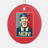 NEIN - Anti-Trump Poster - Anti-Trump - Keramisch Ornament (Links)
