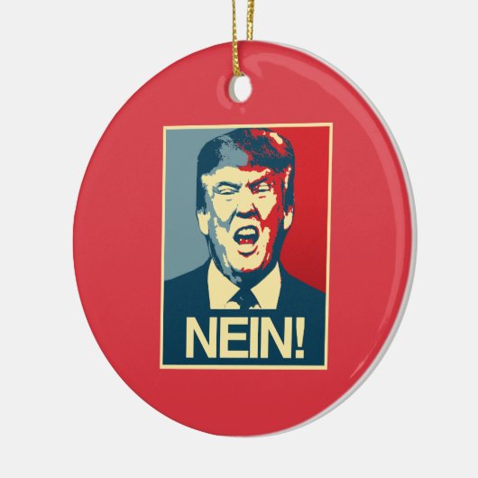 NEIN - Anti-Trump Poster - Anti-Trump - Keramisch Ornament (Links)