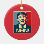 NEIN - Anti-Trump Poster - Anti-Trump - Keramisch Ornament (Achterkant)