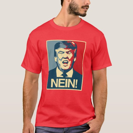 NEIN - Anti-Trump Poster - Anti-Trump - T-shirt (Voorkant)