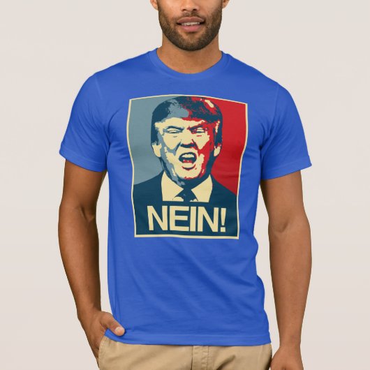 NEIN - Anti-Trump Poster - Anti-Trump - T-shirt (Voorkant)