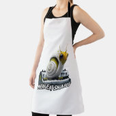 "Nein eet slakken" grappig tekstontwerp voor print Schort (Insitu)