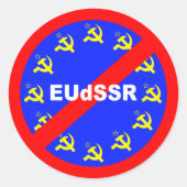 Nein zur EUdSSR Ronde Sticker (Voorkant)