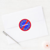 Nein zur EUdSSR Ronde Sticker (Envelop)