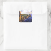 Neist Point - eiland Skye Vierkante Sticker (Tas)