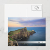 Neist point vuurtoren op Skye bij zonsondergang Briefkaart (Voorkant / Achterkant)