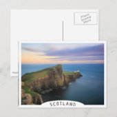 Neist point vuurtoren op Skye bij zonsondergang Briefkaart (Voorkant / Achterkant)