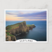 Neist point vuurtoren op Skye bij zonsondergang Briefkaart (Voorkant)