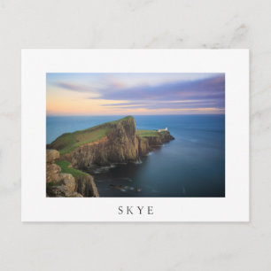 Neist point vuurtoren op Skye bij zonsondergang Briefkaart