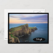 Neist point vuurtoren op Skye bij zonsondergang Briefkaart (Voorkant / Achterkant)