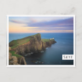 Neist point vuurtoren op Skye bij zonsondergang Briefkaart (Voorkant)