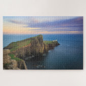 Neist point vuurtoren op Skye bij zonsondergang Legpuzzel (Horizontaal)