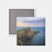 Neist point vuurtoren op Skye bij zonsondergang Magneet (Voorkant / Achterkant)