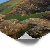 Neist point vuurtoren op Skye bij zonsondergang Poster (Hoek)