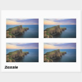 Neist point vuurtoren op Skye bij zonsondergang Rechthoekige Sticker (Vel)
