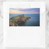 Neist point vuurtoren op Skye bij zonsondergang Rechthoekige Sticker (Tas)