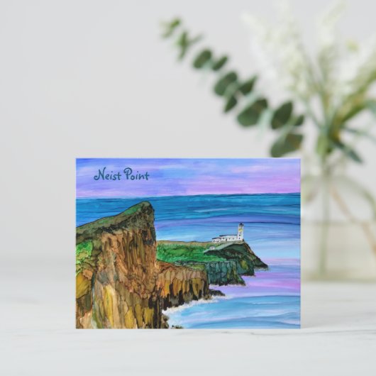 Neist point vuurtoren Skye Briefkaart (Staand voorkant)