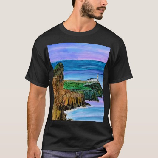 Neist point vuurtoren Skye T-shirt (Voorkant)