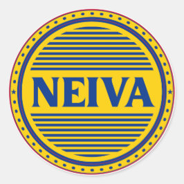 Neiva City Pride Emblem – Colombiaanse identiteit Ronde Sticker