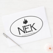 NEK noordoostelijk koninkrijk ovale Sticker (Envelop)