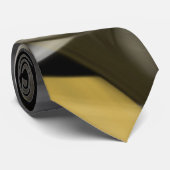 Nekdas Trend Abstracte Kunst Zwart Wit Goud Stropdas (Opgerold)
