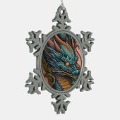 Nekketting Tin Sneeuwvlok Ornament (Links)
