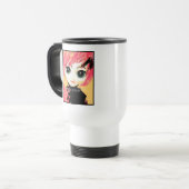 Neko Girl, Snoep,  White Travel Mug Reisbeker (Voorkant links)