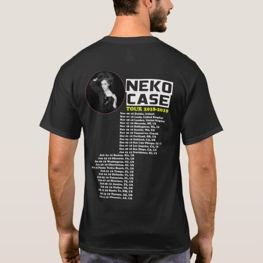 NEKO HOESJE TOUR 2018 T-SHIRT (Achterkant)