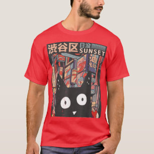 Neko Japan Manga Harajuku Otaku Graphic Artwork Ur T-shirt