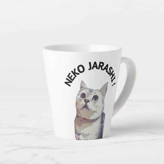NEKO JARASHI Mugs by ramu Latte Mok (Rechterhoek)