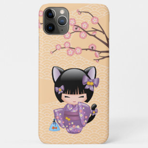 Neko Kokeshi Doll - Kat Ears Geisha Girl Case-Mate iPhone Case