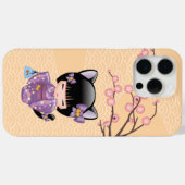 Neko Kokeshi Doll - Kat Ears Geisha Girl Case-Mate iPhone Case (Achterkant (horizontaal))